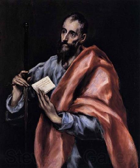 GRECO, El Apostle St Paul Spain oil painting art